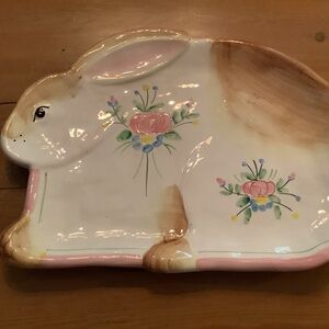 NEW! VINTAGE HALDON GROUP 1990 Bunny Serving Platter - Provence - Rare find.